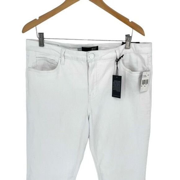 KUT from the Kloth Stella High Rise-Fab AB Flare Size‎ 14 Optic White NWT - Picture 4 of 13